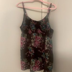Torrid Size 3 Babydoll Challis Smocked Cami